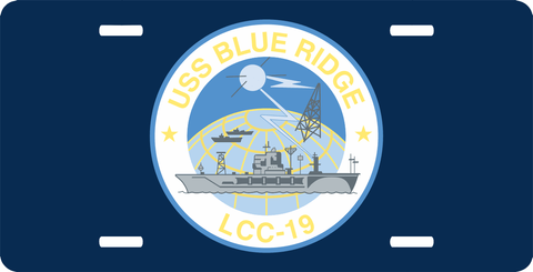 Navy USS Blue Ridge LCC-19 License Plate