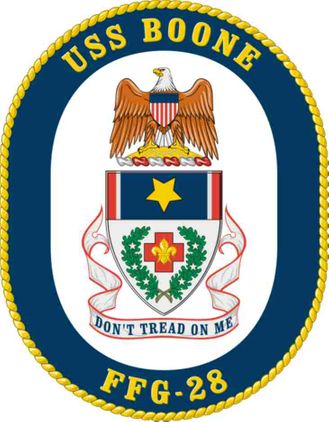 Navy USS Boone FFG-28 Vinyl Transfer Decal