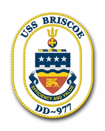 Navy USS Briscoe DD-977 Vinyl Transfer Decal