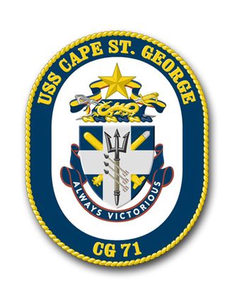 Navy USS Cape St.George CG-71 Vinyl Transfer Decal