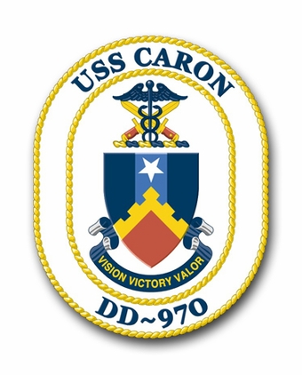 Navy USS Caron DD-970 Vinyl Transfer Decal