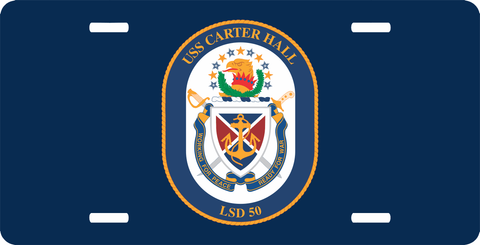 Navy USS Carter Hall LSD-50 License Plate