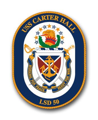 Navy  USS Carter Hall LSD-50 Vinyl Transfer Decal