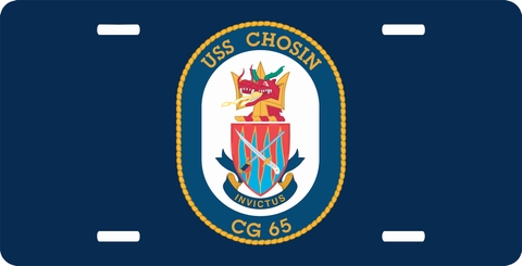 Navy USS Chosin CG-65 License Plate