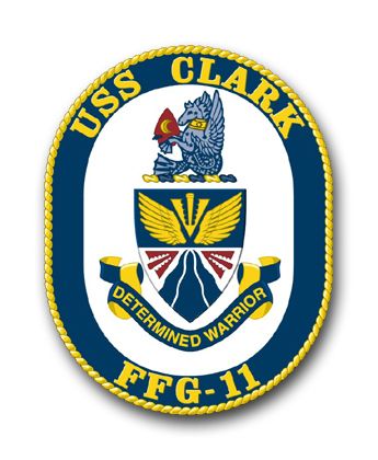 Navy USS Clark FFG-11 Vinyl Transfer Decal