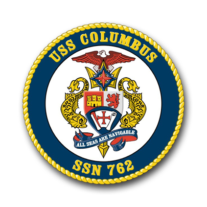 Navy USS Columbus SSN-762 Vinyl Transfer Decal