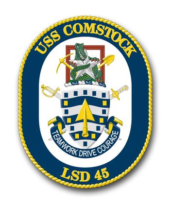 Navy USS Comstock LSD-45 Vinyl Transfer Decal
