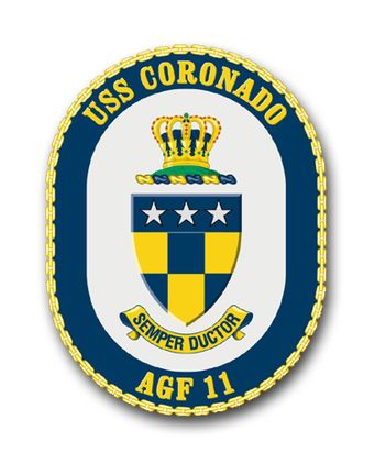 Navy USS Coronado AGF-11 Vinyl Transfer Decal