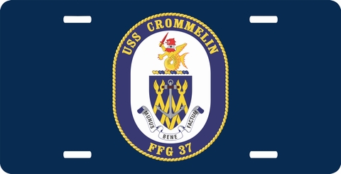 Navy USS Crommelin FFG-37 License Plate