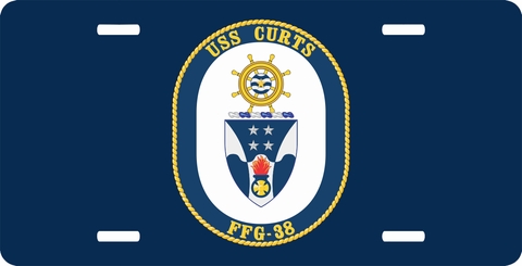 Navy USS Curts FFG-38 License Plate