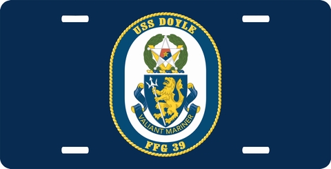 Navy USS Doyle FFG-39 License Plate
