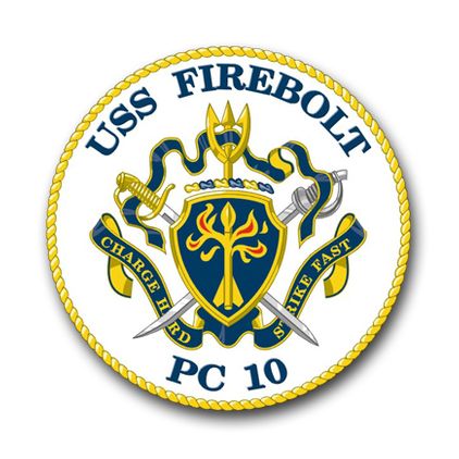 Navy USS Firebolt PC-10 Vinyl Transfer Decal