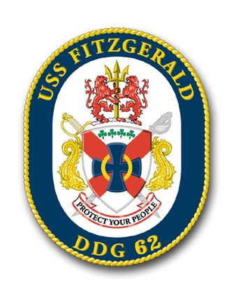 Navy USS Fitzgerald DDG-62 Vinyl Transfer Decal