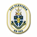 Navy USS Fletcher DD-992 Vinyl Transfer Decal