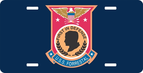 Navy USS Forrestal CVA-59 License Plate