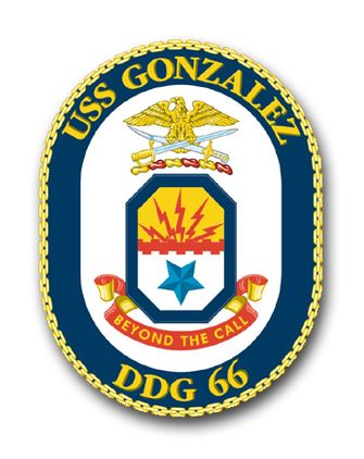 Navy USS Gonzalez DDG-66 Vinyl Transfer Decal