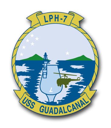 Navy USS Guadalcanal LPH-7 Vinyl Transfer Decal