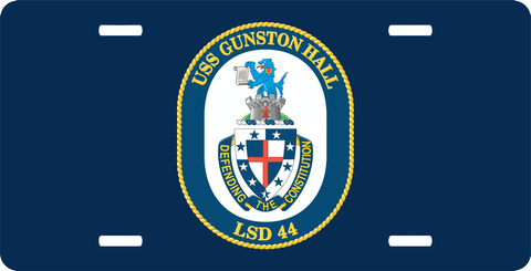 Navy USS Gunston Hall LSD-44 License Plate