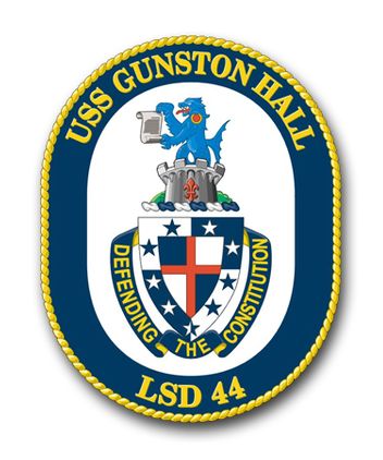 Navy USS Gunston Hall LSD-44 Vinyl Transfer Decal