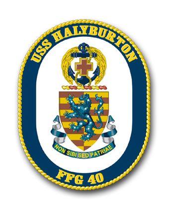 Navy USS Halyburton FFG-40 Vinyl Transfer Decal
