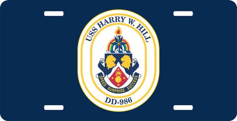 Navy USS Harry W License Plate