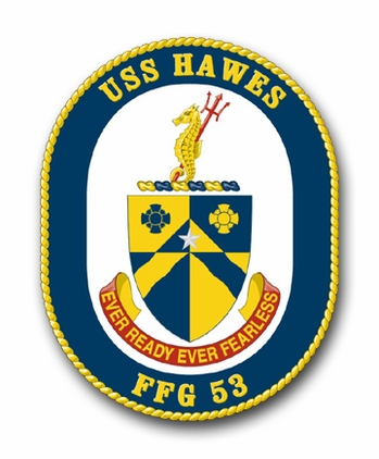 Navy USS Hawes FFG-53 Vinyl Transfer Decal