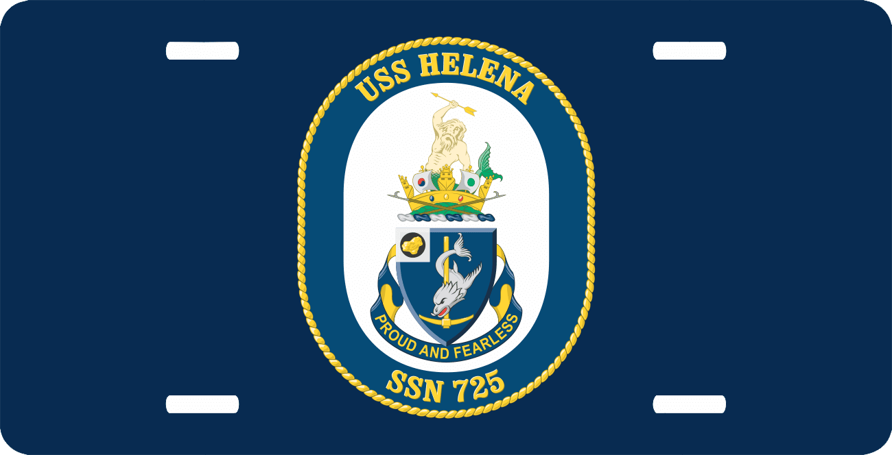 Navy USS Helena SSN725 License Plate