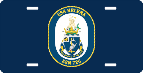 Navy USS Helena SSN-725 License Plate
