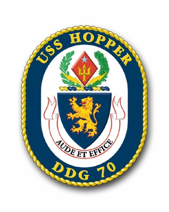 Navy USS Hopper DDG-70 Vinyl Transfer Decal