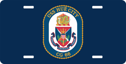 Navy USS Hue City CG-66 License Plate