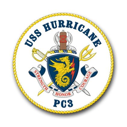 Navy USS Hurricane PC-3 Vinyl Transfer Decal
