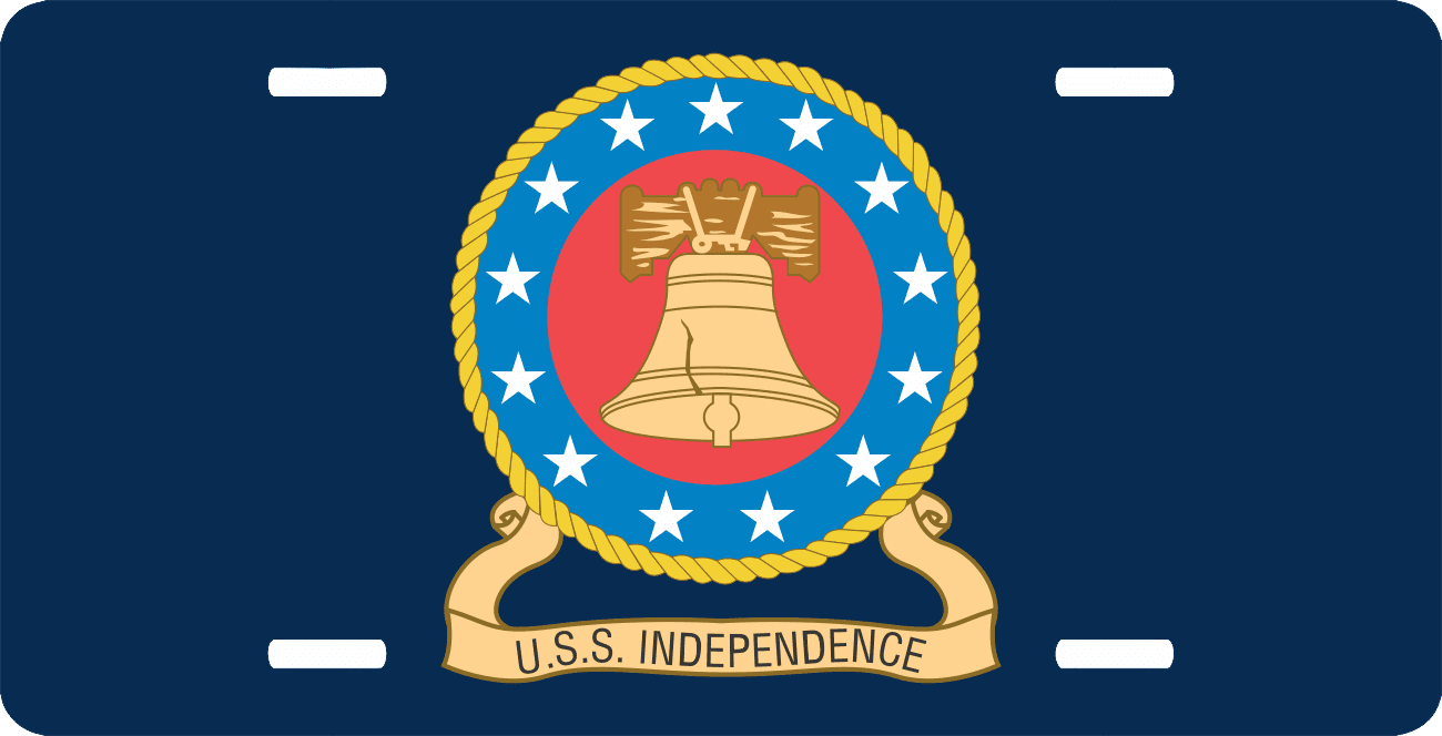 Navy USS Independence CVA62 License Plate