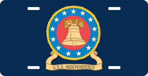 Navy USS Independence CVA-62 License Plate