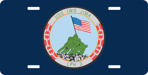 Navy USS Iwo Jima LPH2 License Plate