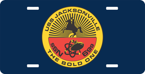 Navy USS Jacksonville SSN-699 License Plate
