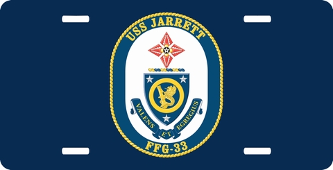 Navy USS Jarrett FFG-33 License Plate