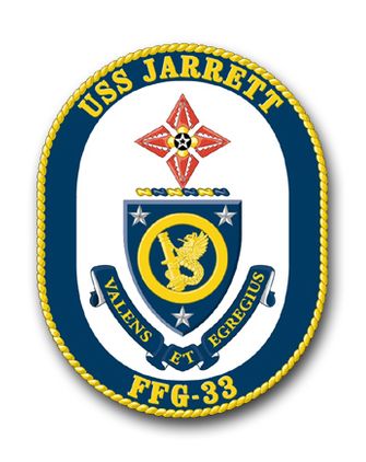 Navy USS Jarrett FFG-33 Vinyl Transfer Decal