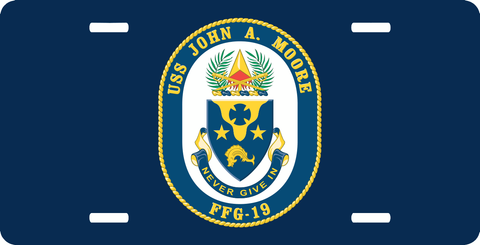 Navy USS John A License Plate
