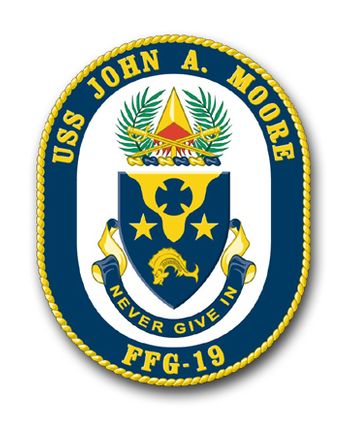 Navy USS John A. Moore FFG-19 Vinyl Transfer Decal