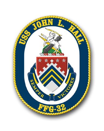 Navy USS John L. Hall FFG-32 Vinyl Transfer Decal