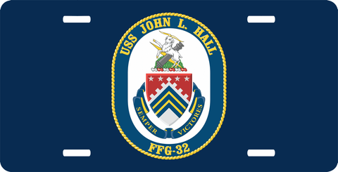 Navy USS John L License Plate