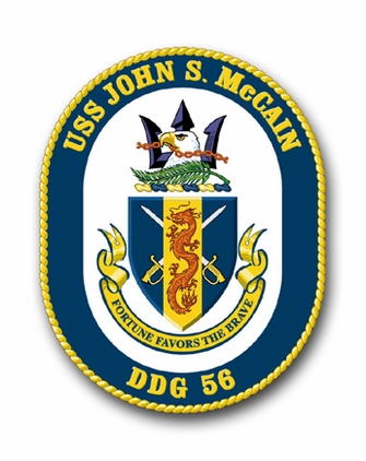 Navy USS John S. McCain DDG56 Vinyl Transfer Decal