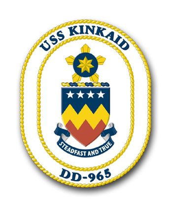 Navy USS Kinkaid DD-965 Vinyl Transfer Decal