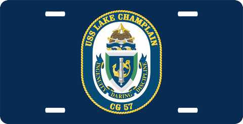 Navy USS Lake Champlain CG-57 License Plate