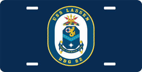 Navy USS Lassen DDG-82 License Plate