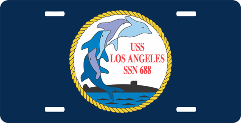 Navy USS Los Angeles SSN-688 License Plate