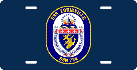 Navy USS Louisville SSN-724 License Plate