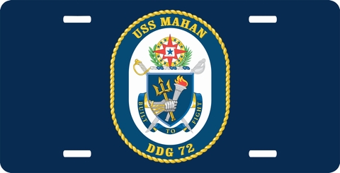 Navy USS Mahan DDG-72 License Plate