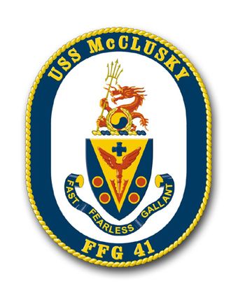 Navy USS McClusky FFG-41 Vinyl Transfer Decal