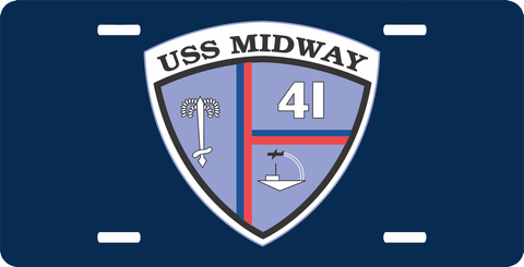 Navy USS Midway CV-41 License Plate
